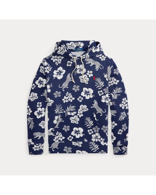 Polo Ralph Lauren Blue Tropical French Terry Hoodie for men