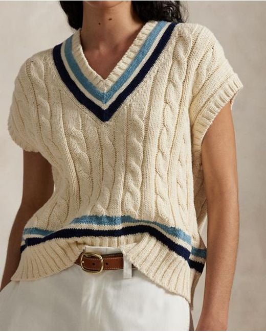 Chaleco De Cricket De Algodón Polo Ralph Lauren de color Natural