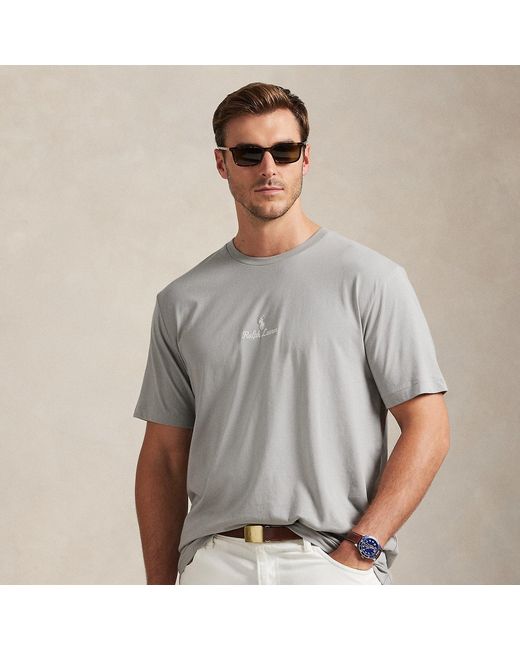 Ralph Lauren Gray Logo Jersey T-Shirt for men
