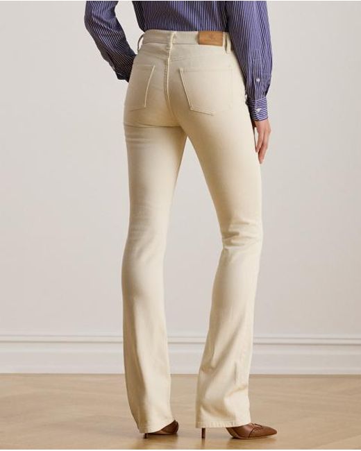 Ralph Lauren Natural High-Rise Boot Jean