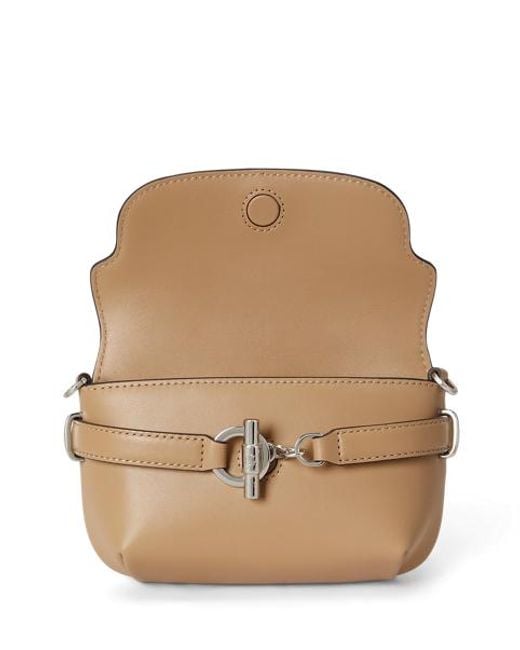 Ralph Lauren Natural Leather Small Blaike Crossbody Bag