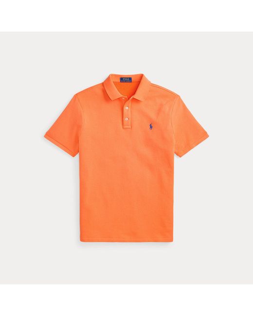 Polo Ralph Lauren Orange French Terry Polo Shirt for men
