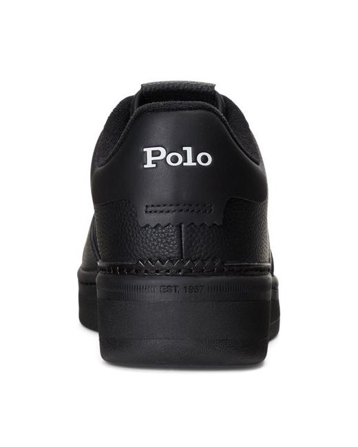 Sneaker Masters Court in pelle di Polo Ralph Lauren in Black da Uomo