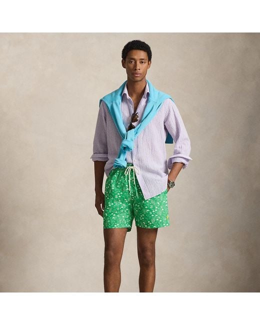 Polo Ralph Lauren Green 14.5-Cm Traveller Swimming Shorts for men