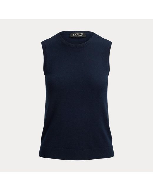 Ralph Lauren Blue Sleeveless Crewneck Jumper