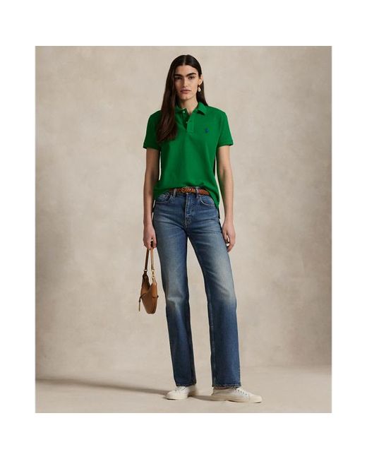 Polo Ralph Lauren Green The Iconic Classic Fit Mesh Polo Shirt