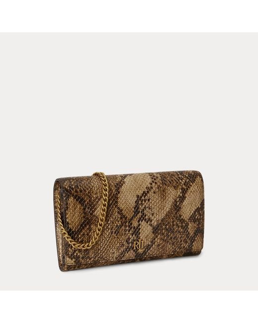 Ralph Lauren Metallic Embossed Medium Adair Ii Crossbody
