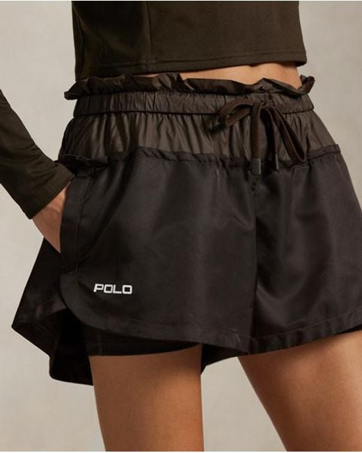 Polo Ralph Lauren Black Layered Drawstring Short