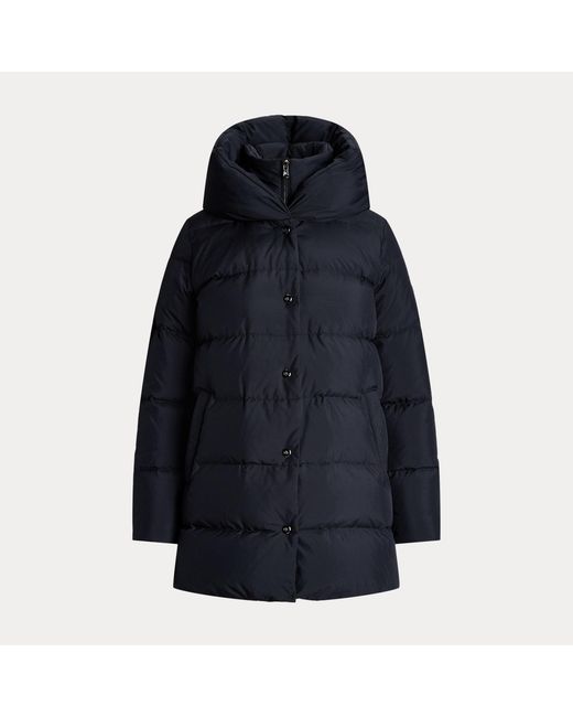 Ralph Lauren Blue Hooded Down Coat