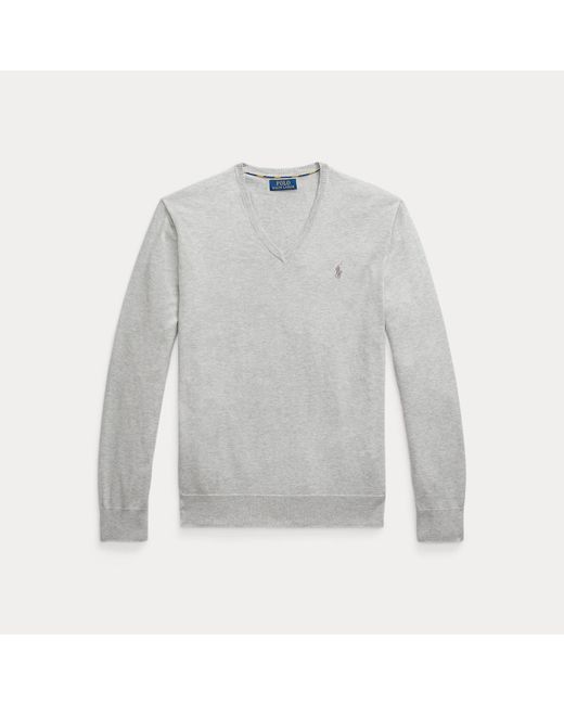 Polo Ralph Lauren Multicolor Slim Fit Cotton V-neck Sweater for men
