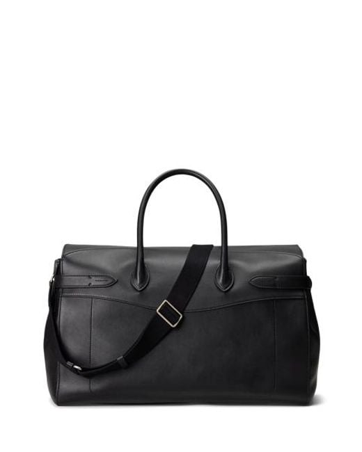 Ralph Lauren Black Bedford Calfskin Duffel for men