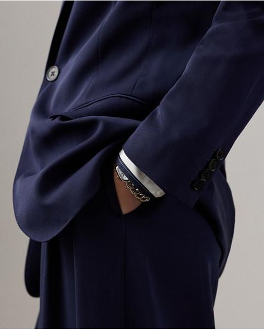 Ralph Lauren Blue Marcy Wool Gabardine Jacket