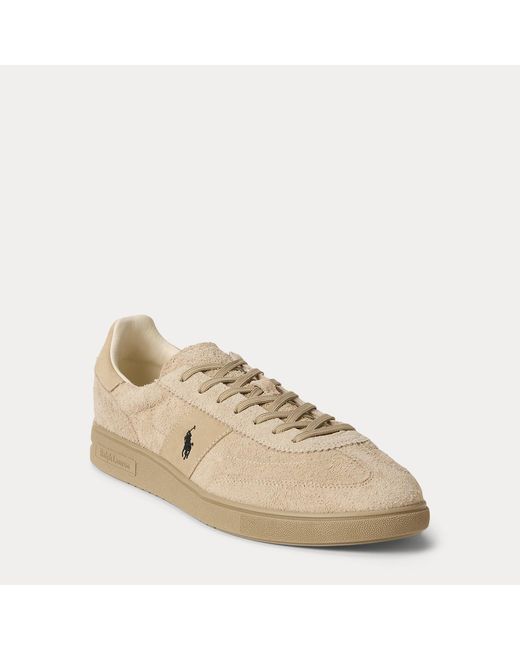 Ralph Lauren Natural Bedford Suede Trainer for men
