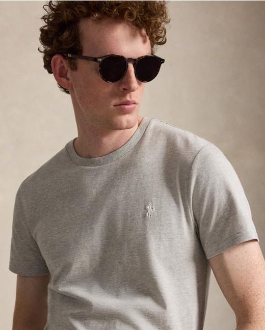 Polo Ralph Lauren White Custom Slim Fit Jersey Crewneck T-Shirt for men