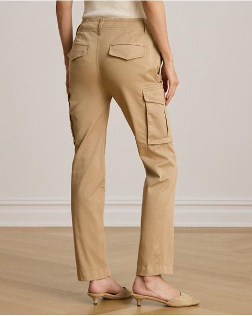 Ralph Lauren Natural Chino Cropped Cargo Pant