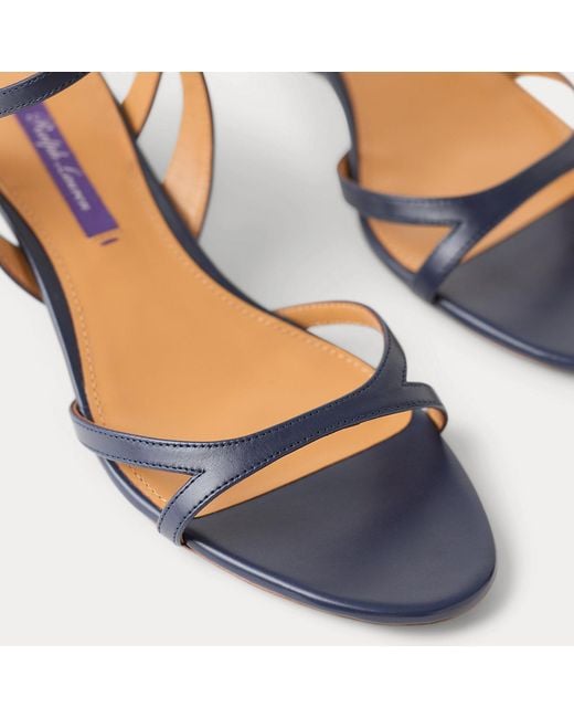 Ralph Lauren White Clarke 35 Mm Calfskin Sandal