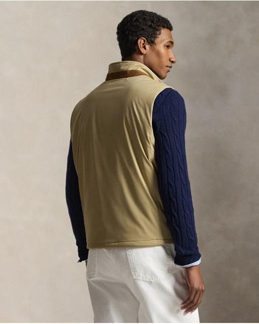 Ralph Lauren Green The Abottson Gabardine Gilet for men