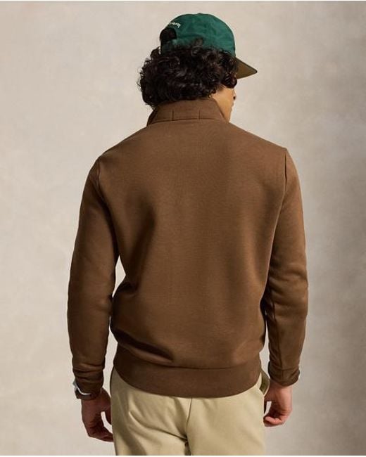 Polo Ralph Lauren Brown Polo Sport Fleece Quarter-Zip Sweatshirt for men