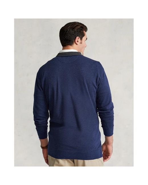 Ralph Lauren Große Größen - Luxuriöser Jerseypullover in Blue für Herren