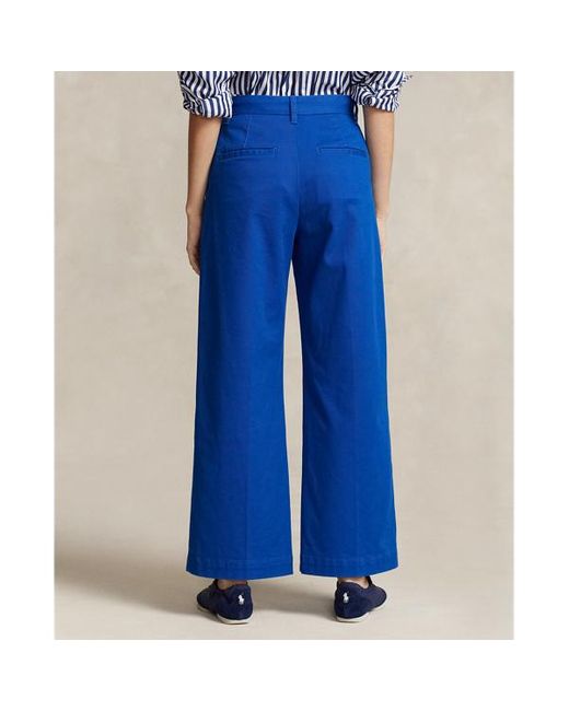 Polo Ralph Lauren Blue Chino Wide-leg Trouser