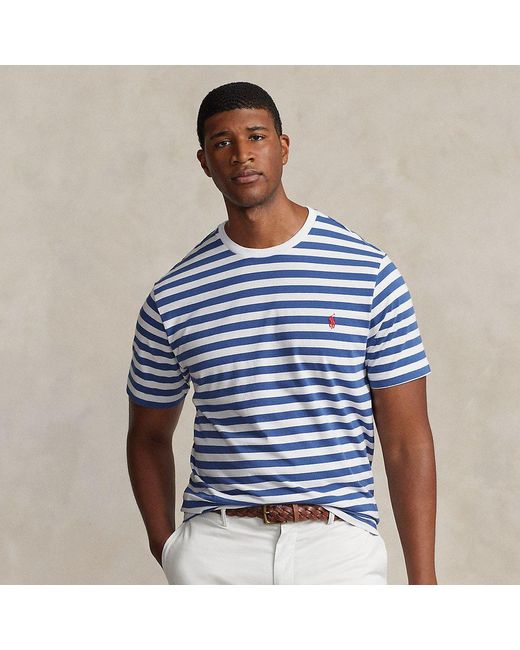 Polo Ralph Lauren Blue Ralph Lauren Striped Jersey T-shirt for men