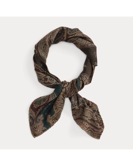 Ralph Lauren Multicolor Ralph Lauren Paisley Cashmere-Silk Neckerchief for men