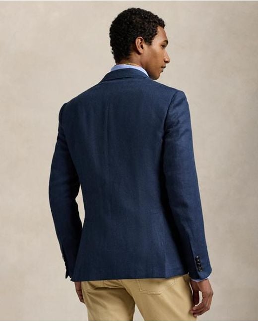 Polo Ralph Lauren Blue Polo Tailored Herringbone Sport Coat for men