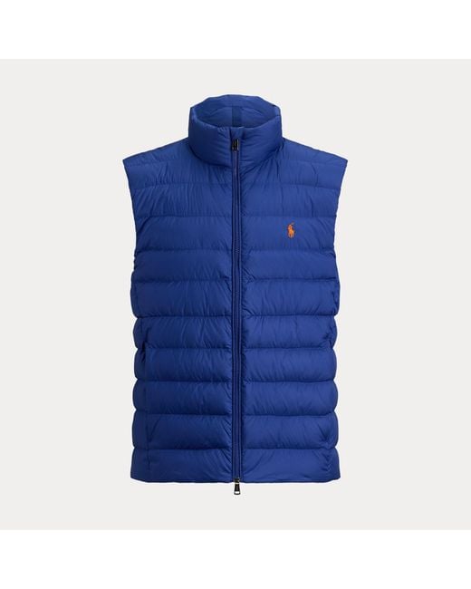 Polo Ralph Lauren Blue The Colden Packable Down Gilet for men