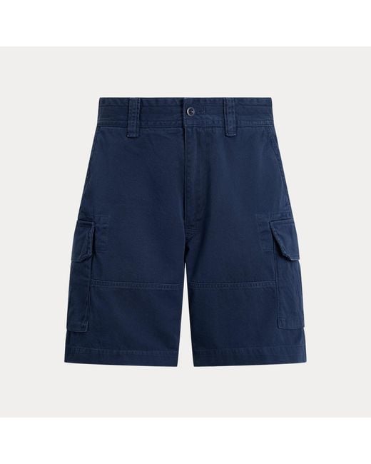 Polo Ralph Lauren Blue 20.5 Cm Gellar Relaxed Twill Cargo Short for men