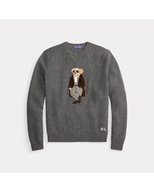 Ralph Lauren Gray Cashmere Knitwear for men