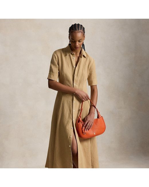 Polo Ralph Lauren Natural Linen Panelled Shirtdress