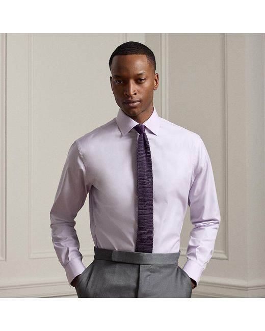 Ralph Lauren Purple Easy Care Twill Shirt for men