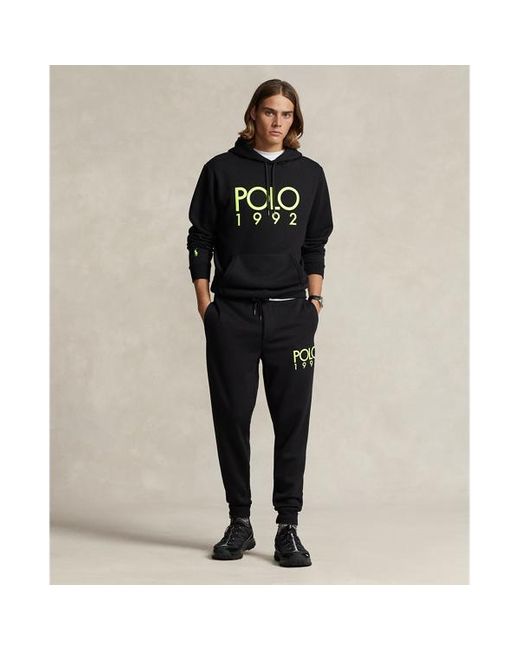 Polo Ralph Lauren Fleece joggingbroek Met Logo in het Black voor heren