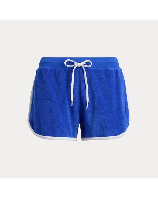 Polo Ralph Lauren Blue Terry Drawstring Shorts