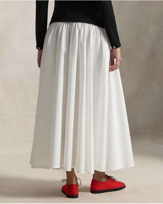 Polo Ralph Lauren Black A-Line Skirt With Contrasting Waistband
