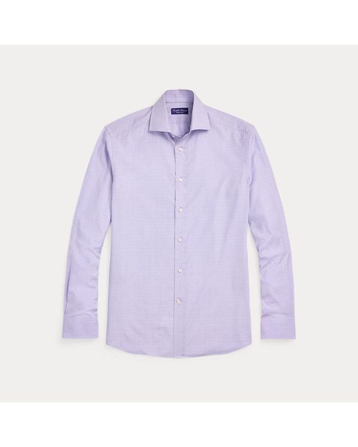 Ralph Lauren Twillhemd Mit Mini-Glencheck-Muster in Purple für Herren