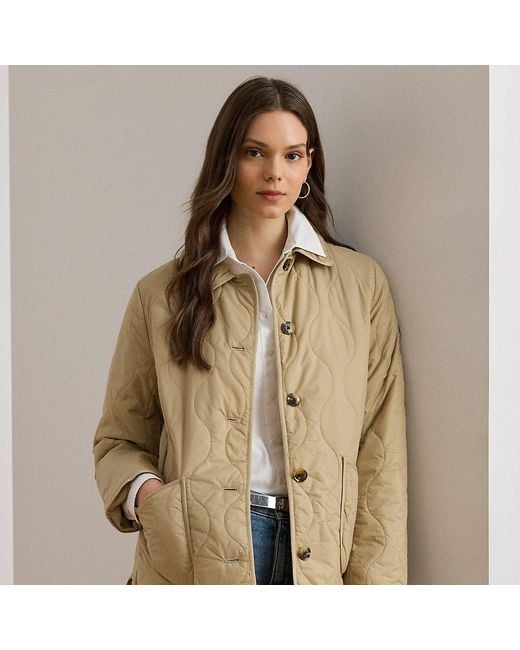 Ralph Lauren Natural Jacke Mit Zwiebelsteppung