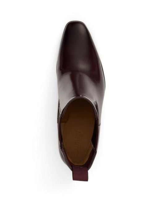 Ralph Lauren Brown Raelynn Glazed Leather Booties