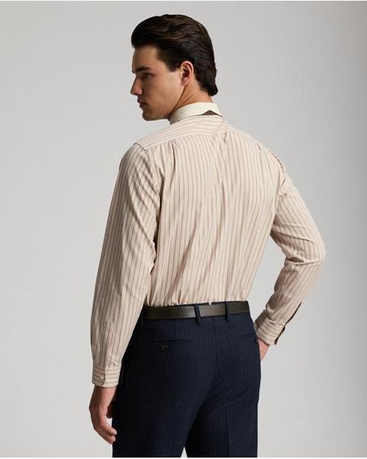 RRL Natural Slim Fit Striped Shirt for men