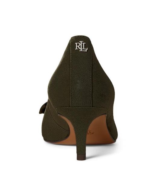Décolleté Adrienne in camoscio di Ralph Lauren in Green