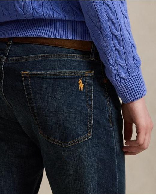 Polo Ralph Lauren Blue Hampton Straight Stretch Jean for men