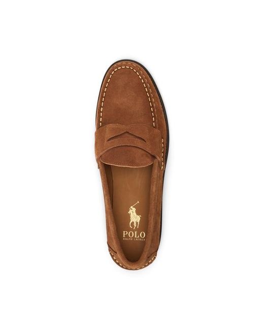 Polo Ralph Lauren Brown Alston Suede Penny Loafer for men