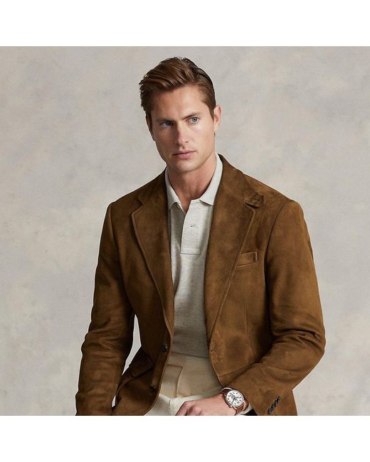 Polo Ralph Lauren The Rl67 Suede Jacket in Brown for Men | Lyst