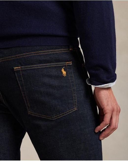 Ralph Lauren Blue Hampton Straight Jean for men