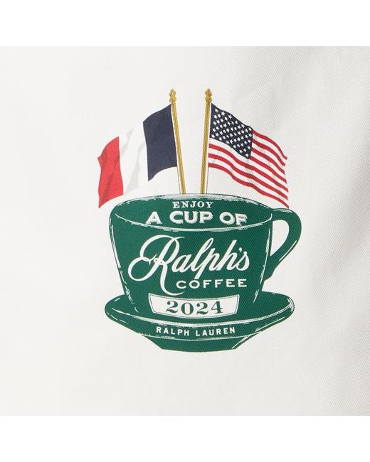 Polo Ralph Lauren White Ralph Lauren's Coffee Flag Twill Tote for men