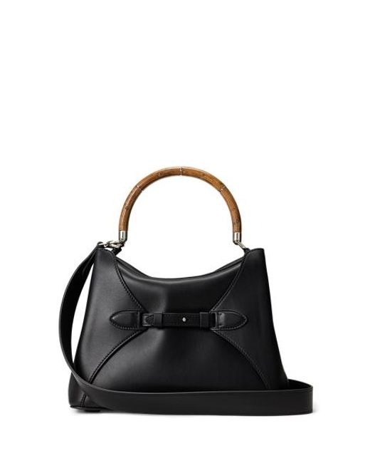 Ralph Lauren Black The Ralph Calfskin Top Handle