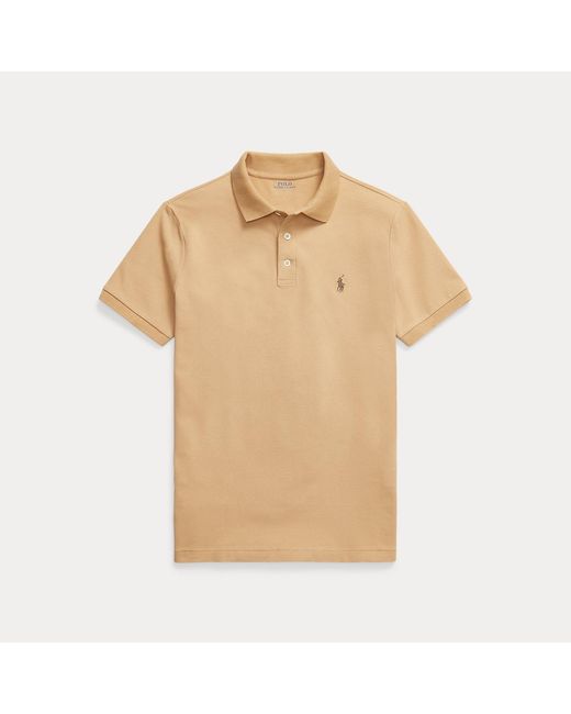 Polo Ralph Lauren Natural Custom Slim Fit Stretch Mesh Polo Shirt for men