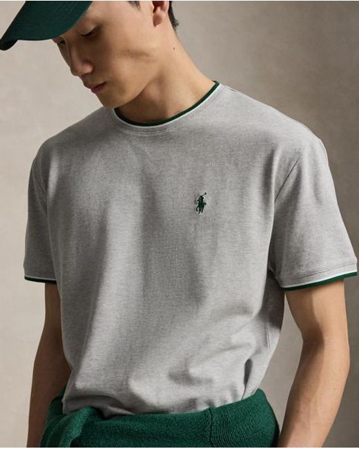 Polo Ralph Lauren Gray Classic Fit Stretch Mesh T-Shirt for men