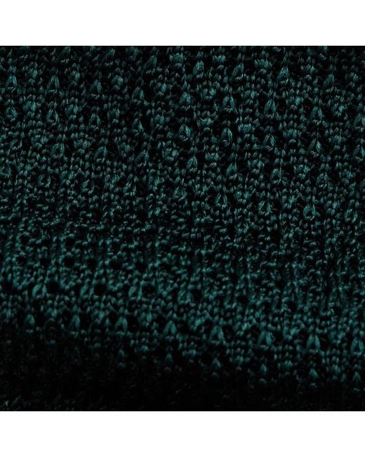 Ralph Lauren Green Knit Silk Tie for men