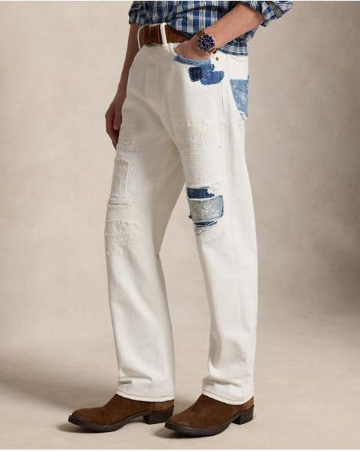 Ralph Lauren Natural Heritage Straight Distressed Jean for men